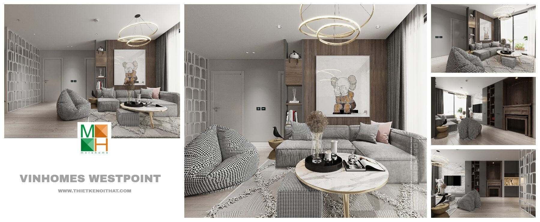 Thiết kế nội thất chung cư Vinhomes Westpoint Đỗ Đức Dục Hà Nội